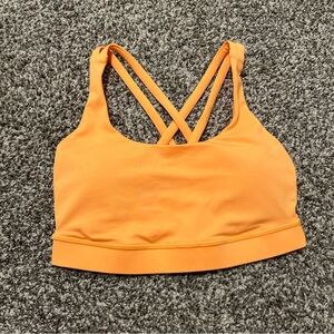 Orange Lululemon Energy Bra